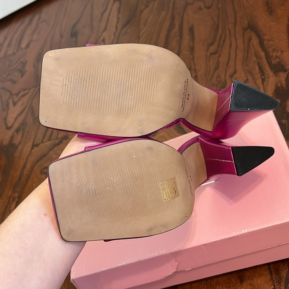 CLOSET CLOSING Intentionally Blank Jackson Mule in Fuchsia Sz 39 9 8.5 - Picture 4 of 6